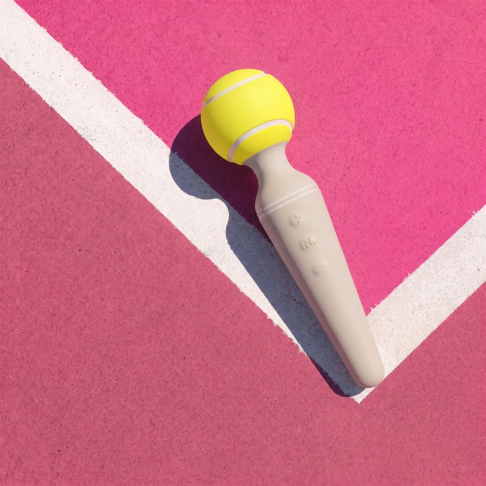 Tennis ball vibrator product photo for proof stats