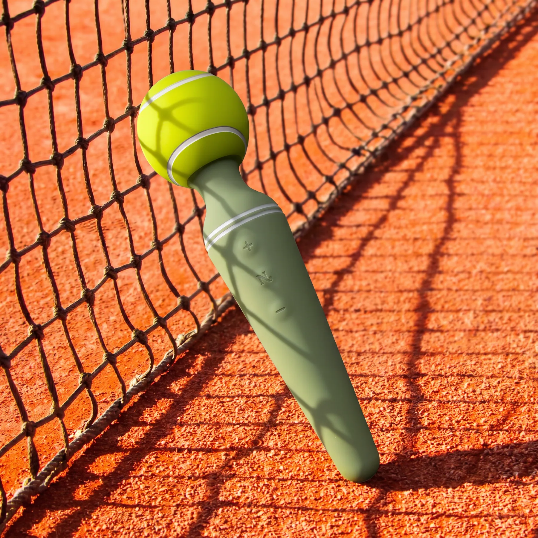 Tennis ball vibrator product photo for proof stats